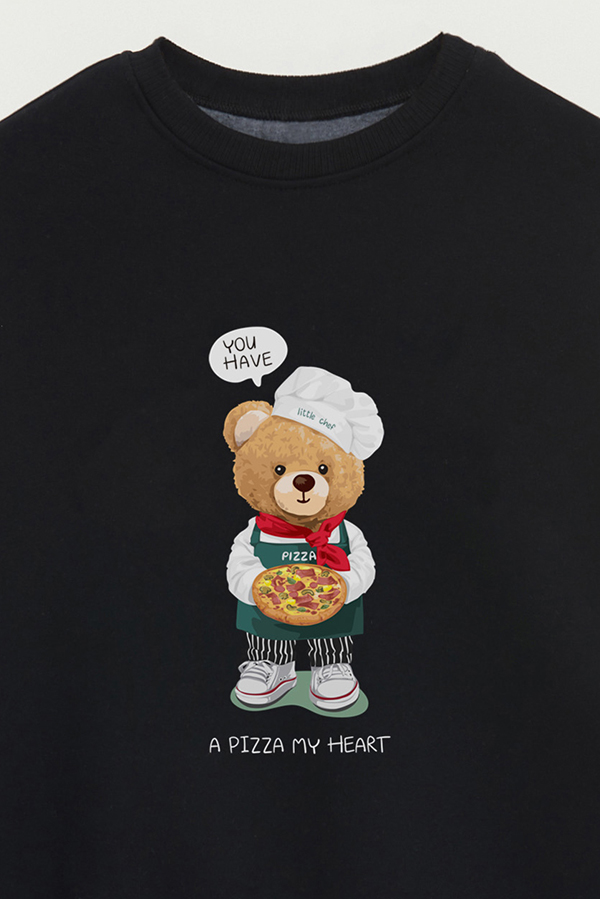 BUZO TEDDY A PIZZA MY HEART