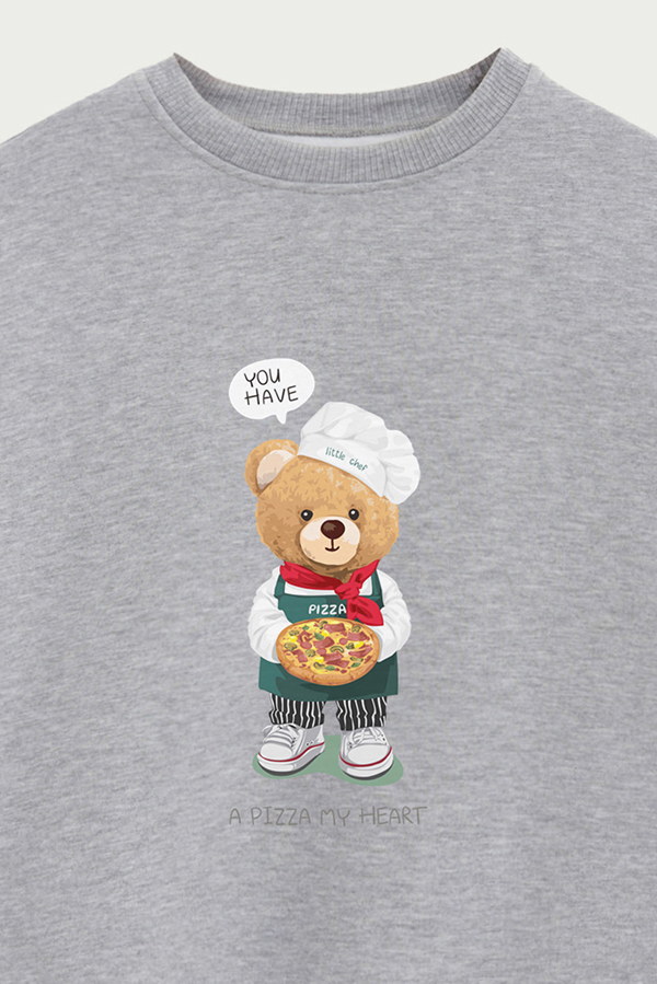 BUZO TEDDY A PIZZA MY HEART