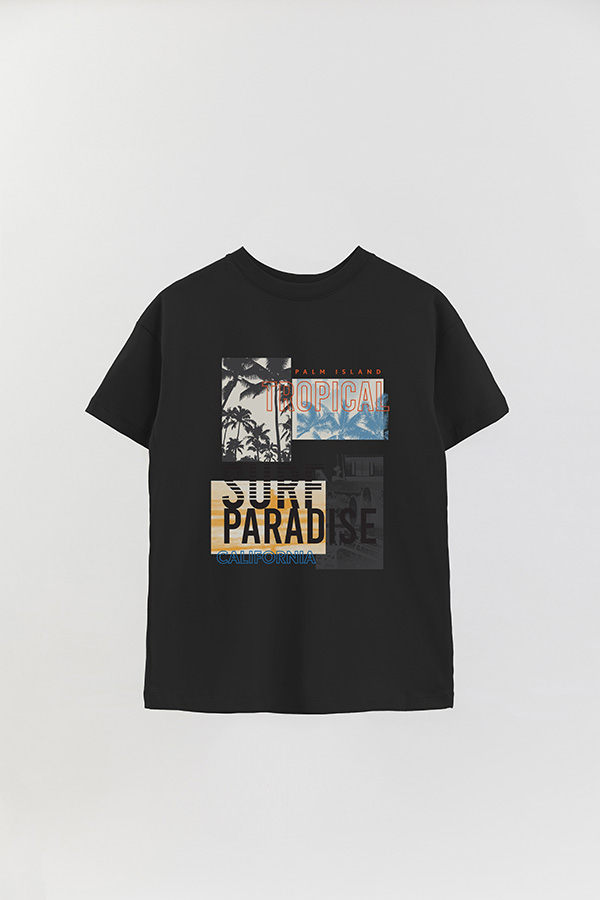 REMERA OVER ESTAMPADA PH TROPICAL
