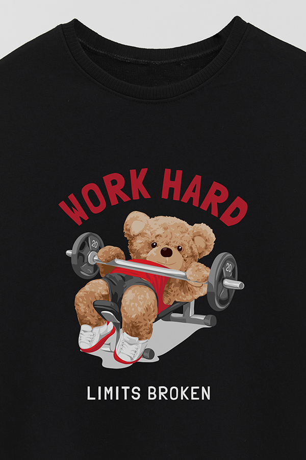 BUZO RUSTICO KIDS TEDDY WORK HARD