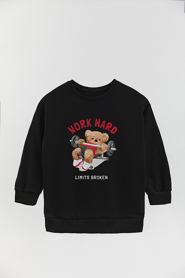 BUZO RUSTICO KIDS TEDDY WORK HARD