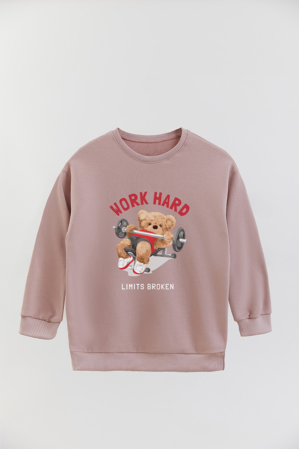 BUZO RUSTICO KIDS TEDDY WORK HARD