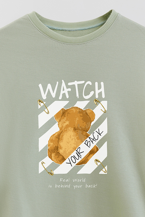 BUZO RUSTICO KIDS TEDDY WATCH YOUR BACK 2