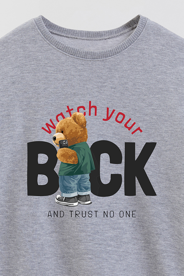 BUZO RUSTICO KIDS TEDDY WATCH YOUR BACK