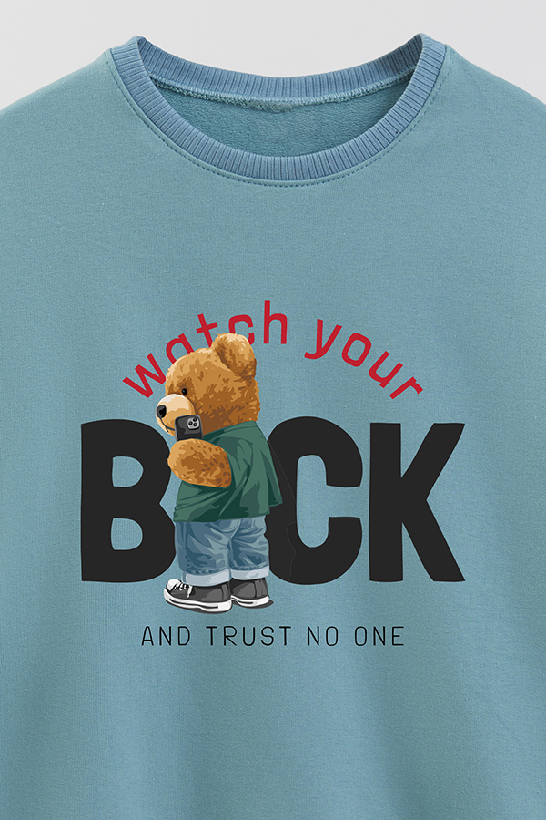 BUZO RUSTICO KIDS TEDDY WATCH YOUR BACK