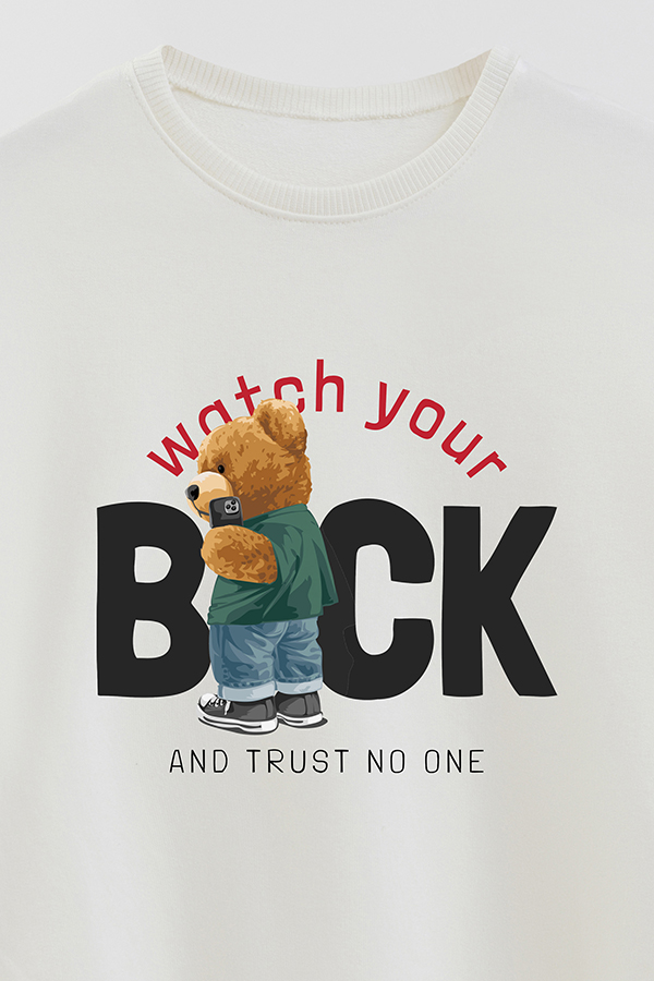 BUZO RUSTICO KIDS TEDDY WATCH YOUR BACK