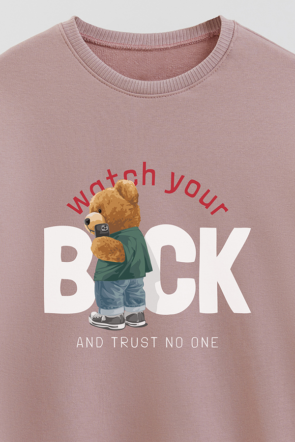 BUZO RUSTICO KIDS TEDDY WATCH YOUR BACK