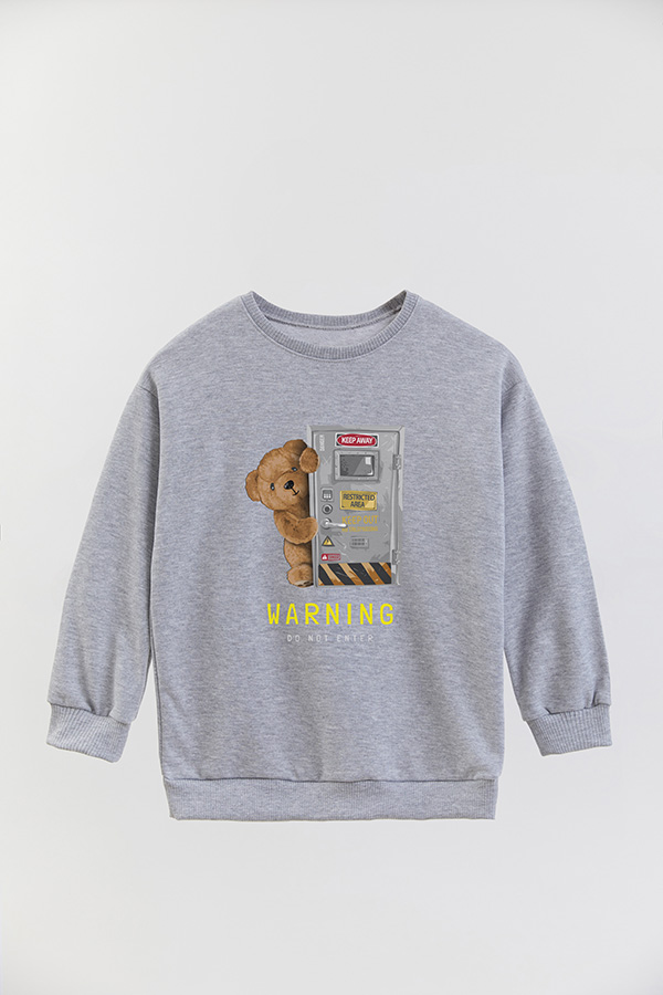 BUZO RUSTICO KIDS TEDDY WARNING