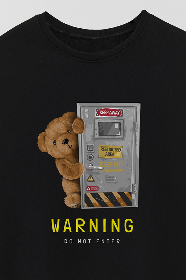 BUZO RUSTICO KIDS TEDDY WARNING