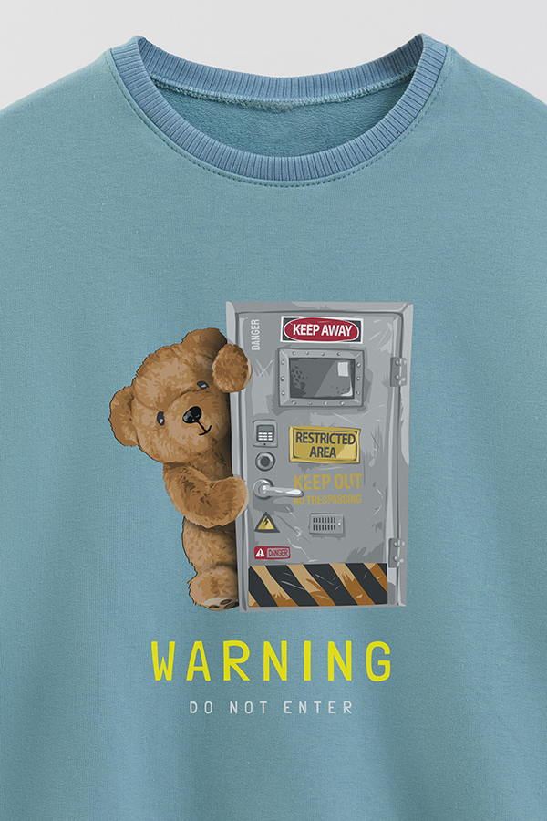 BUZO RUSTICO KIDS TEDDY WARNING