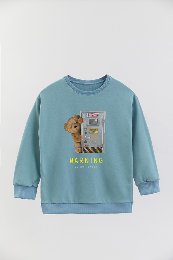 BUZO RUSTICO KIDS TEDDY WARNING
