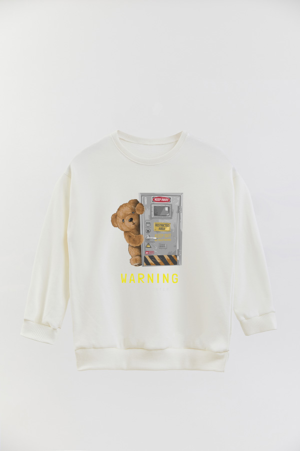 BUZO RUSTICO KIDS TEDDY WARNING