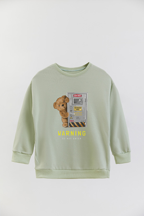 BUZO RUSTICO KIDS TEDDY WARNING