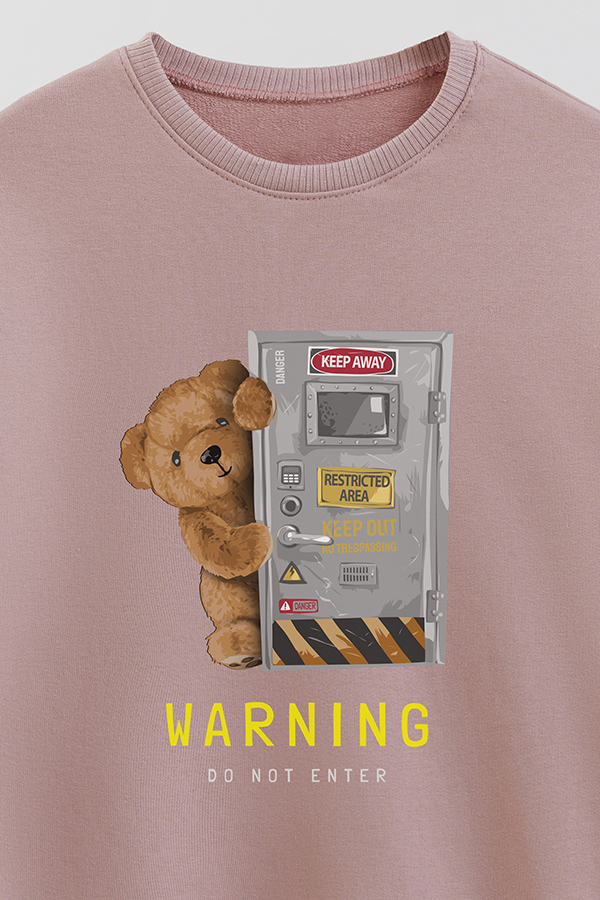 BUZO RUSTICO KIDS TEDDY WARNING