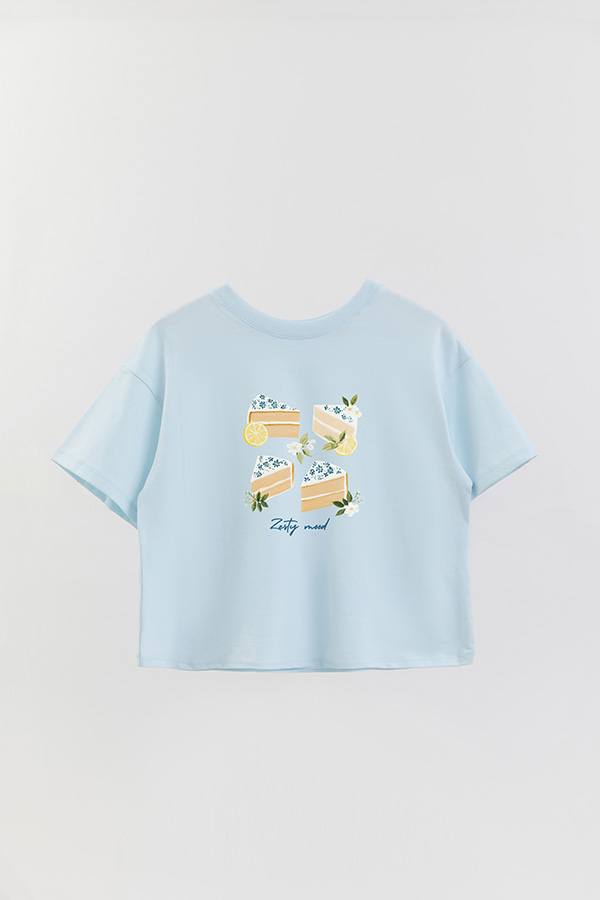 REMERA CROP ESTAMPADA COASTAL ZESTY MOOD
