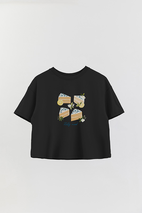 REMERA CROP ESTAMPADA COASTAL ZESTY MOOD