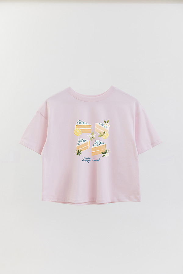 REMERA CROP ESTAMPADA COASTAL ZESTY MOOD