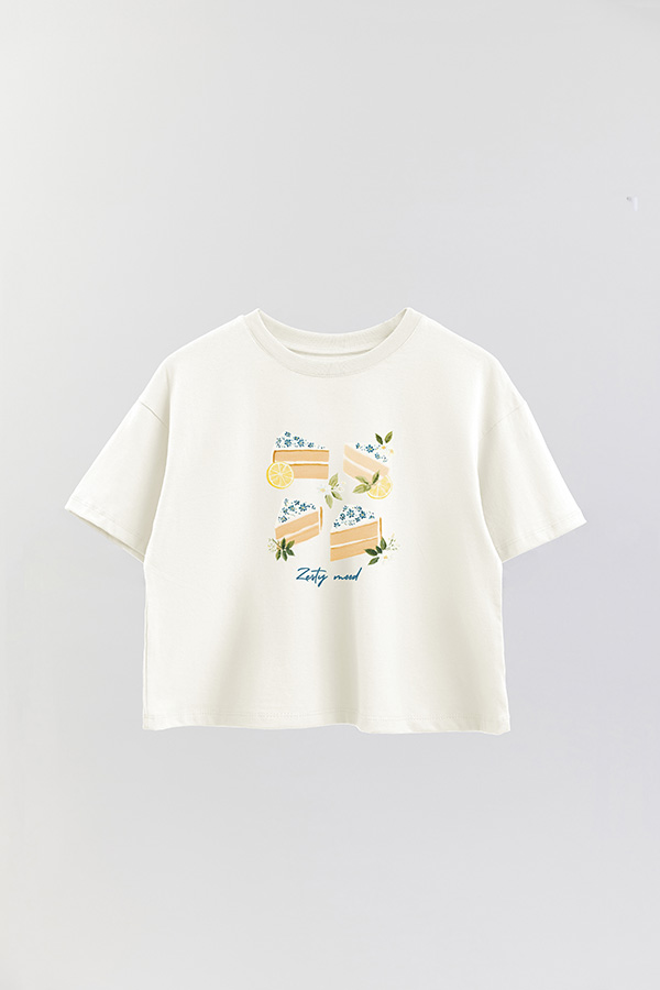 REMERA CROP ESTAMPADA COASTAL ZESTY MOOD