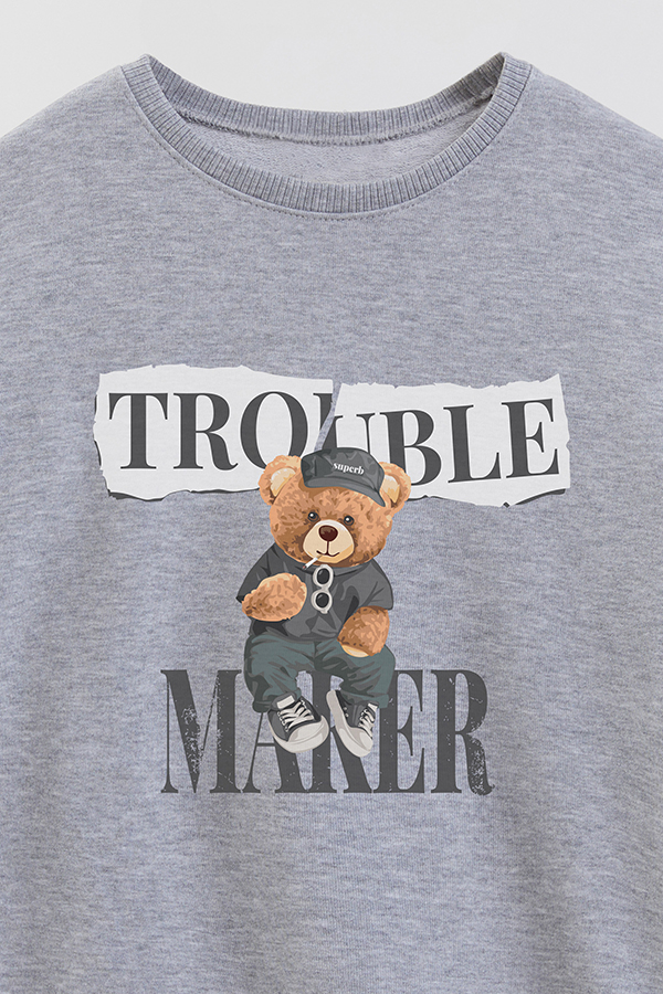 BUZO RUSTICO KIDS TEDDY TROUBLE MAKER