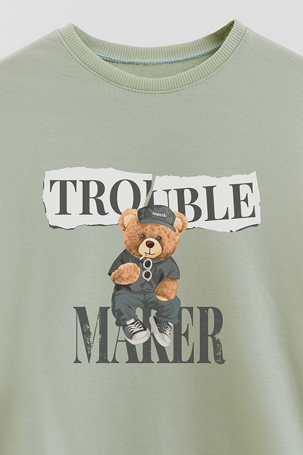 BUZO RUSTICO KIDS TEDDY TROUBLE MAKER