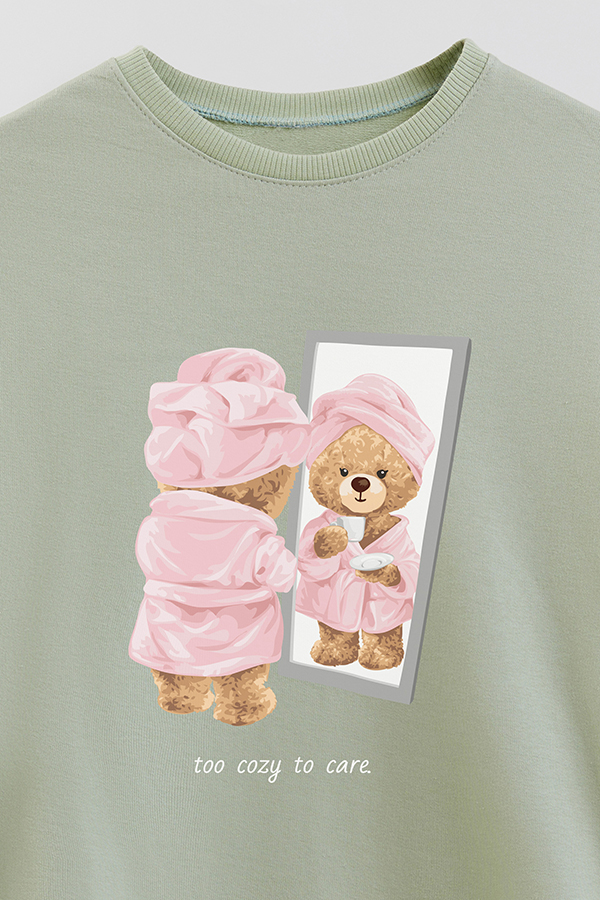 BUZO RUSTICO KIDS TEDDY TOO COZY TO CARE