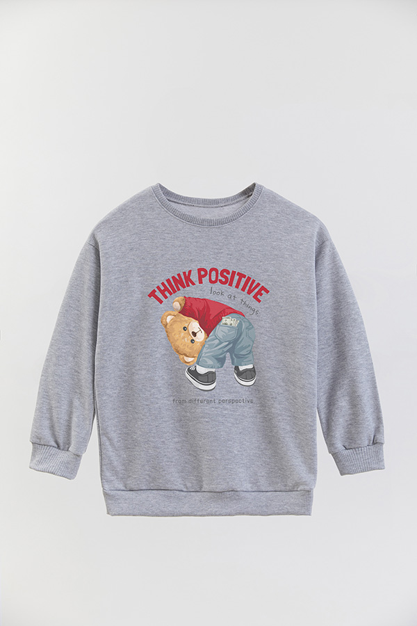 BUZO RUSTICO KIDS TEDDY THINK POSITIVE