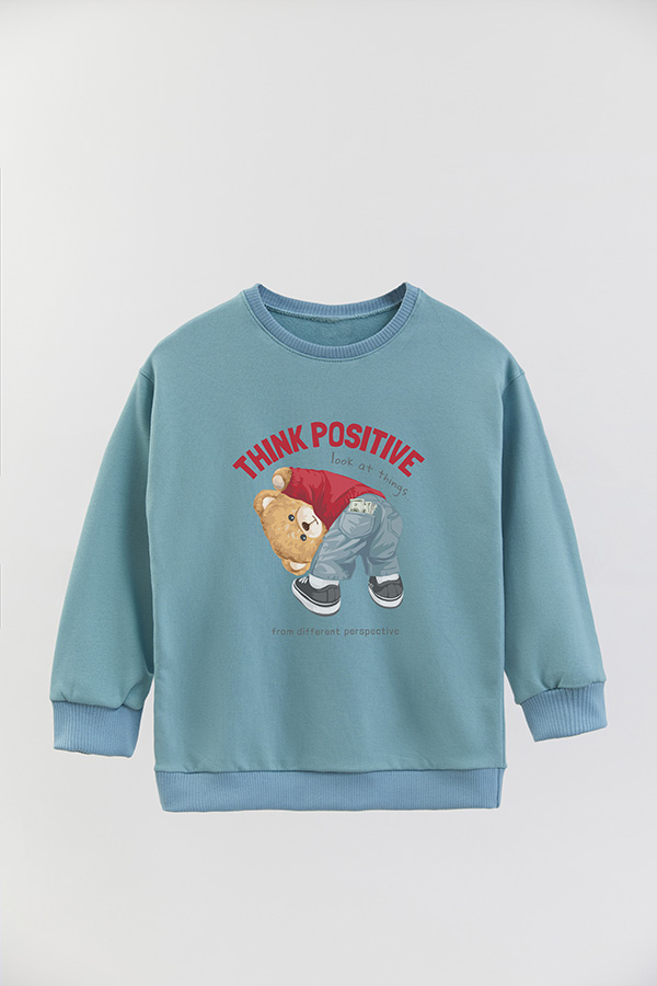 BUZO RUSTICO KIDS TEDDY THINK POSITIVE