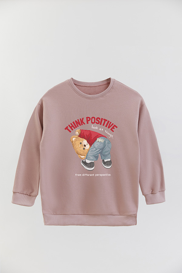 BUZO RUSTICO KIDS TEDDY THINK POSITIVE