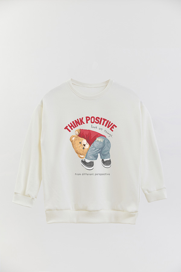 BUZO RUSTICO KIDS TEDDY THINK POSITIVE