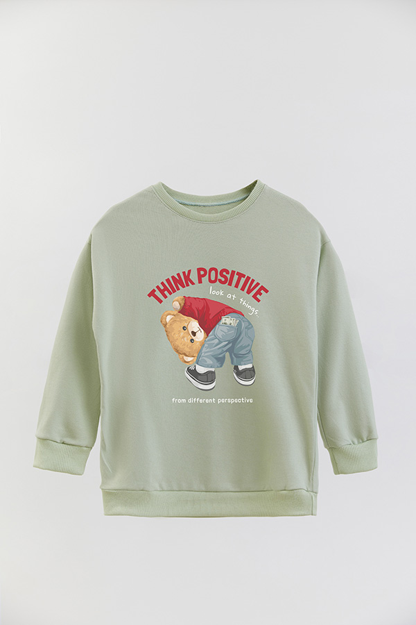 BUZO RUSTICO KIDS TEDDY THINK POSITIVE