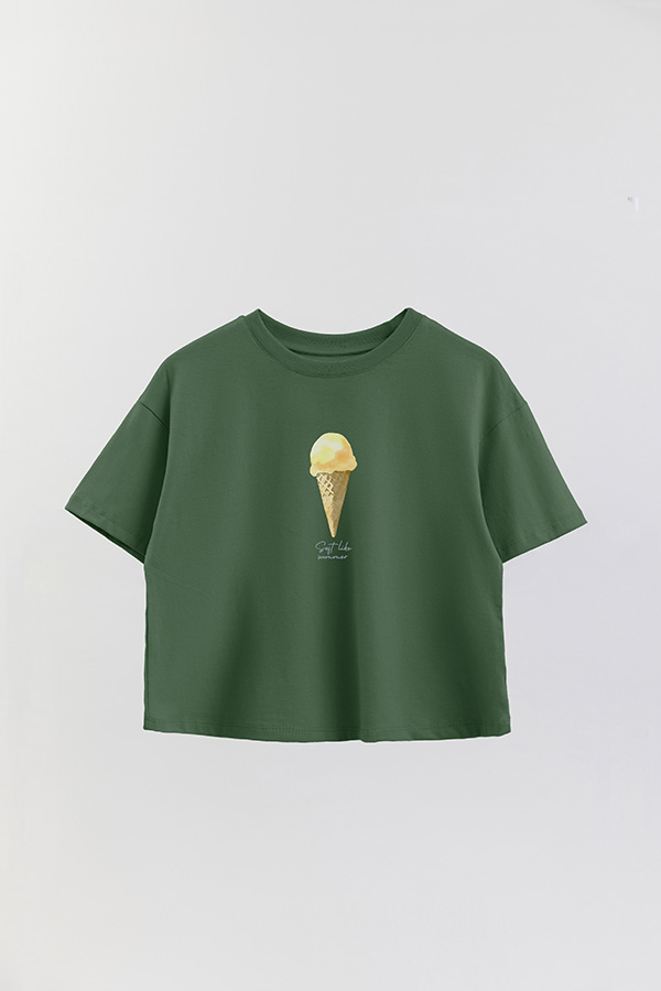REMERA CROP ESTAMPADA COASTAL SOFT LIKE SUMMER
