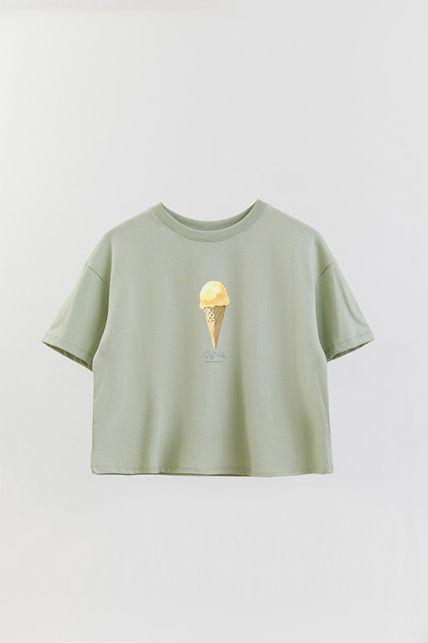 REMERA CROP ESTAMPADA COASTAL SOFT LIKE SUMMER