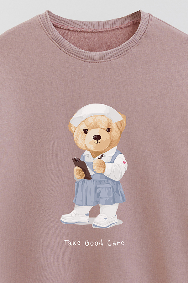 BUZO RUSTICO KIDS TEDDY TAKE GOOD CARE