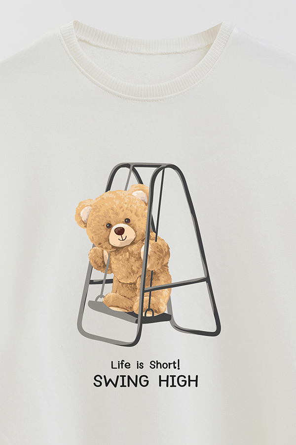 BUZO RUSTICO KIDS TEDDY SWING HIGH