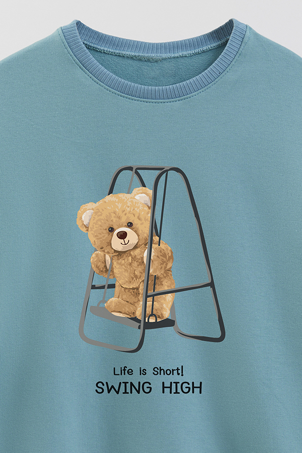 BUZO RUSTICO KIDS TEDDY SWING HIGH