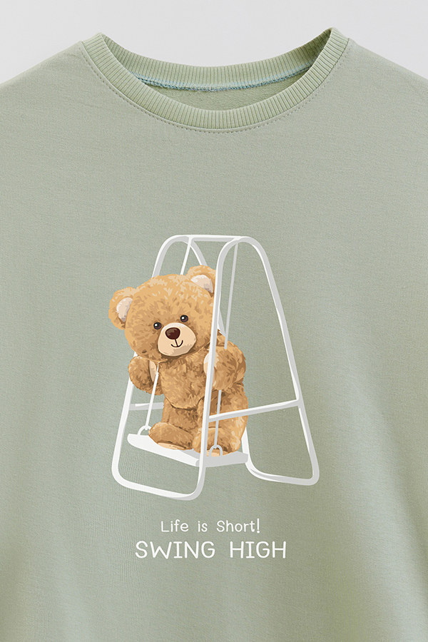 BUZO RUSTICO KIDS TEDDY SWING HIGH