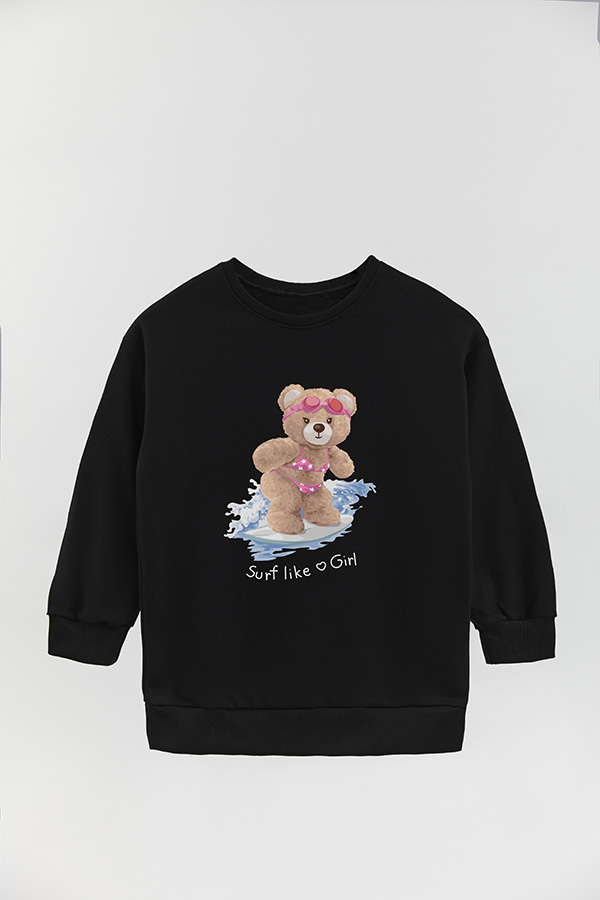 BUZO RUSTICO KIDS TEDDY SURF LIKE A GIRL