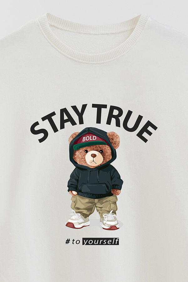 BUZO RUSTICO KIDS TEDDY STAY TRUE