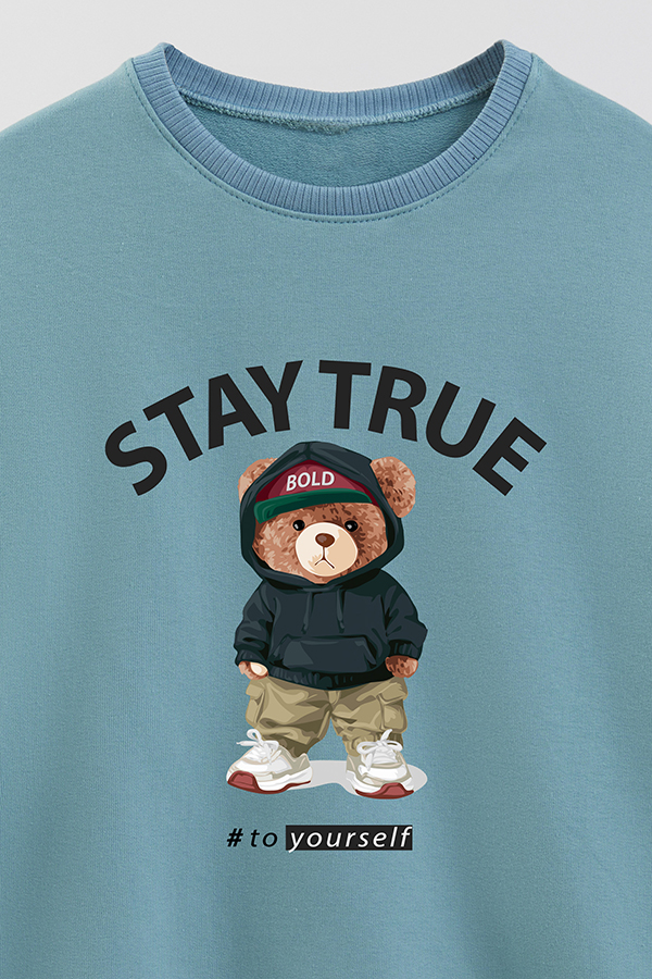 BUZO RUSTICO KIDS TEDDY STAY TRUE