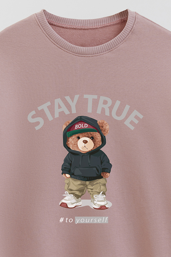 BUZO RUSTICO KIDS TEDDY STAY TRUE