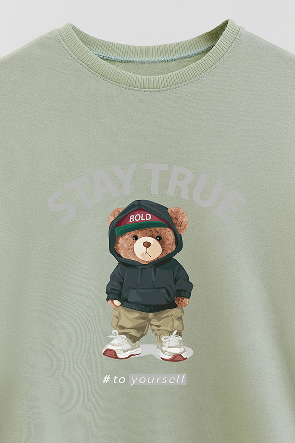 BUZO RUSTICO KIDS TEDDY STAY TRUE