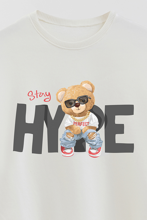 BUZO RUSTICO KIDS TEDDY STAY HYPE