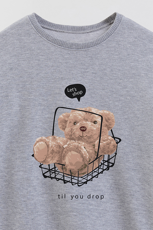 BUZO RUSTICO KIDS TEDDY SHOP TILL YOU DROP