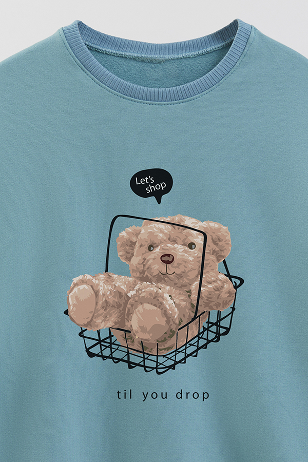 BUZO RUSTICO KIDS TEDDY SHOP TILL YOU DROP