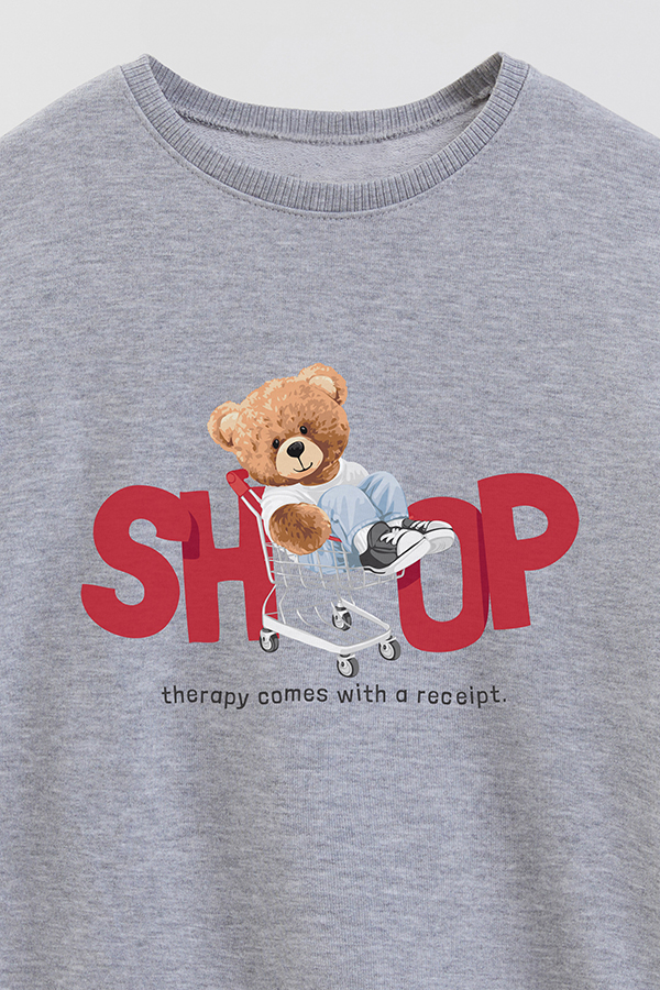 BUZO RUSTICO KIDS TEDDY SHOP TILL YOU DROP