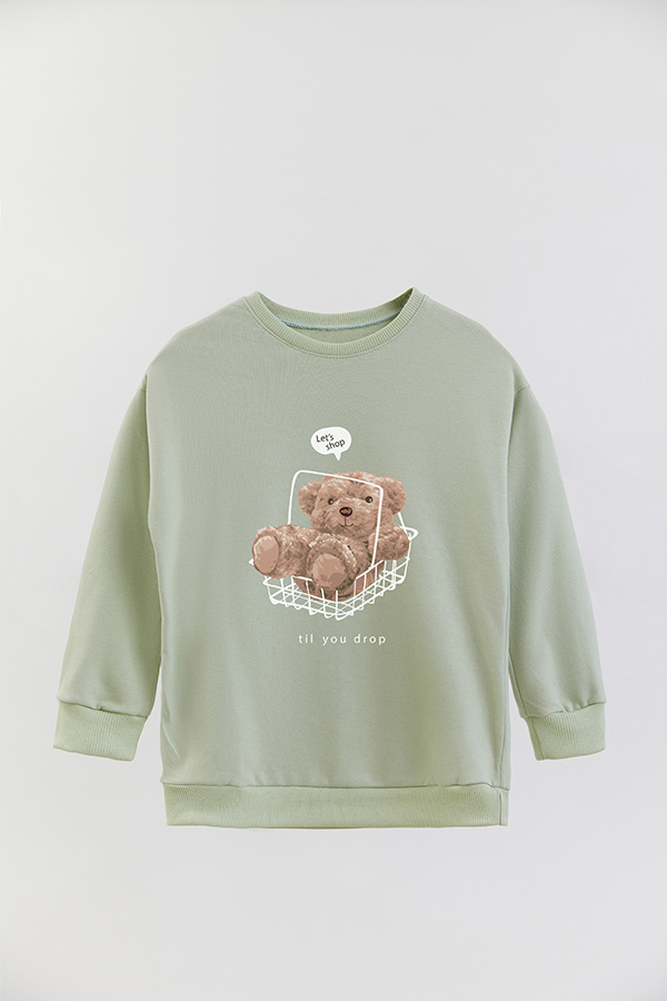 BUZO RUSTICO KIDS TEDDY SHOP TILL YOU DROP