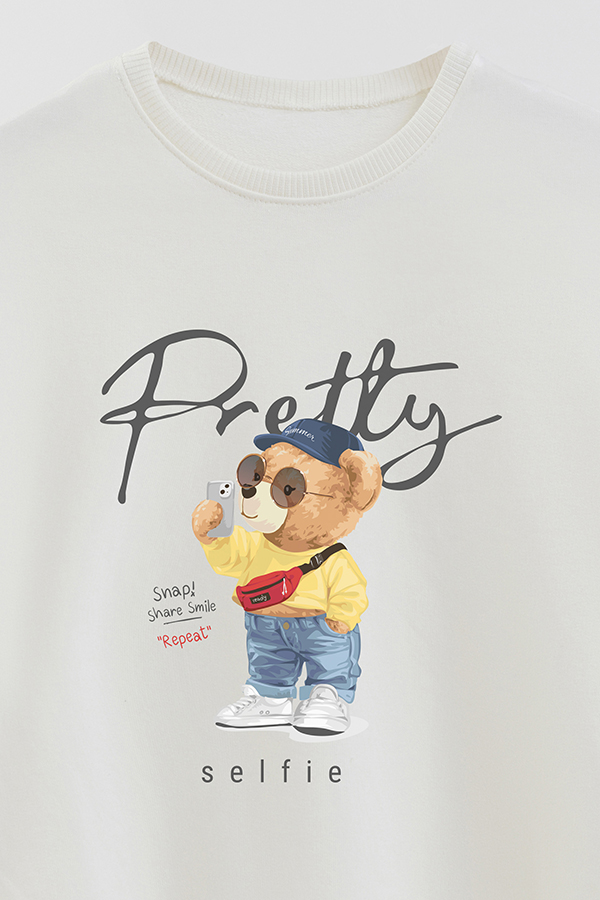 BUZO RUSTICO KIDS TEDDY PRETTY SELFIE