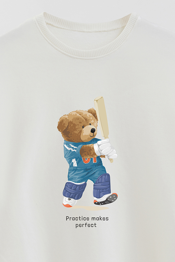 BUZO RUSTICO KIDS TEDDY PRACTICE MAKES PERFECT