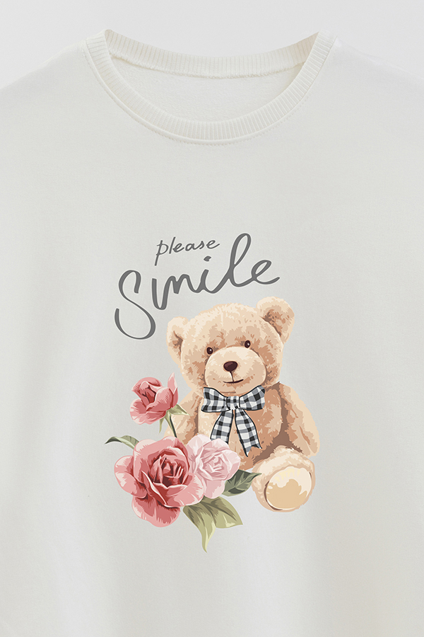 BUZO RUSTICO KIDS TEDDY PLEASE SMILE