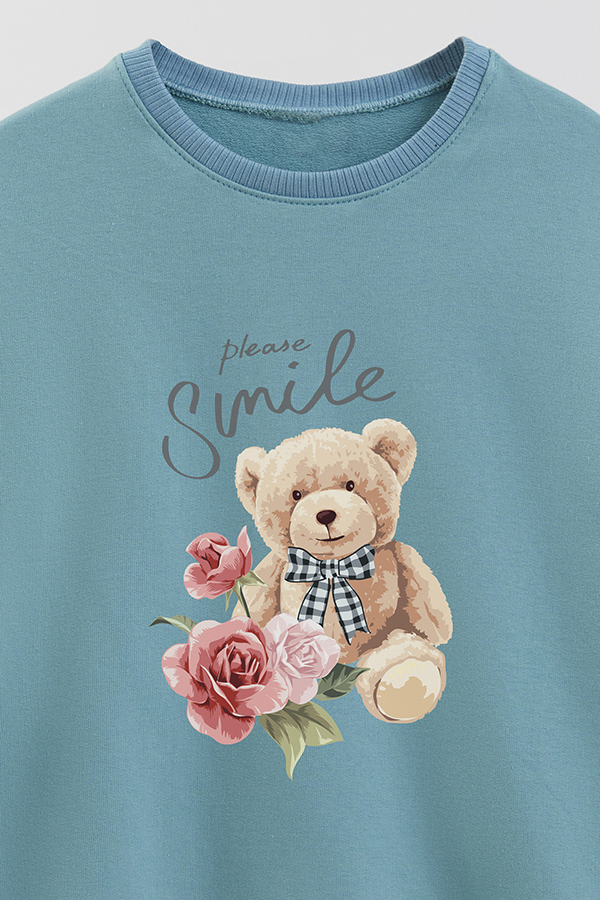 BUZO RUSTICO KIDS TEDDY PLEASE SMILE